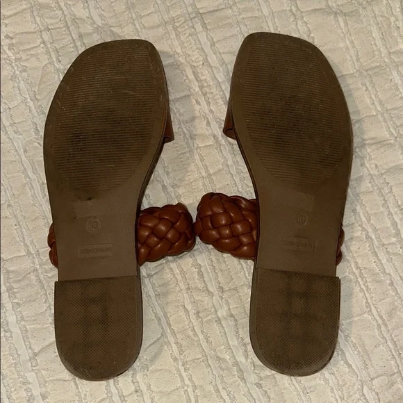 Brown Braided Slide Sandals - Picture 3 of 4